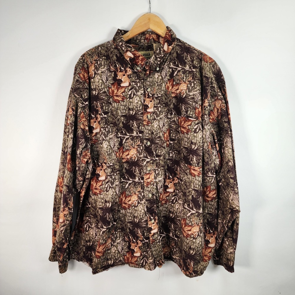 Men's Field Tested By Outdoor Life Men's L Long Sleeve Button Up Camo Shirt